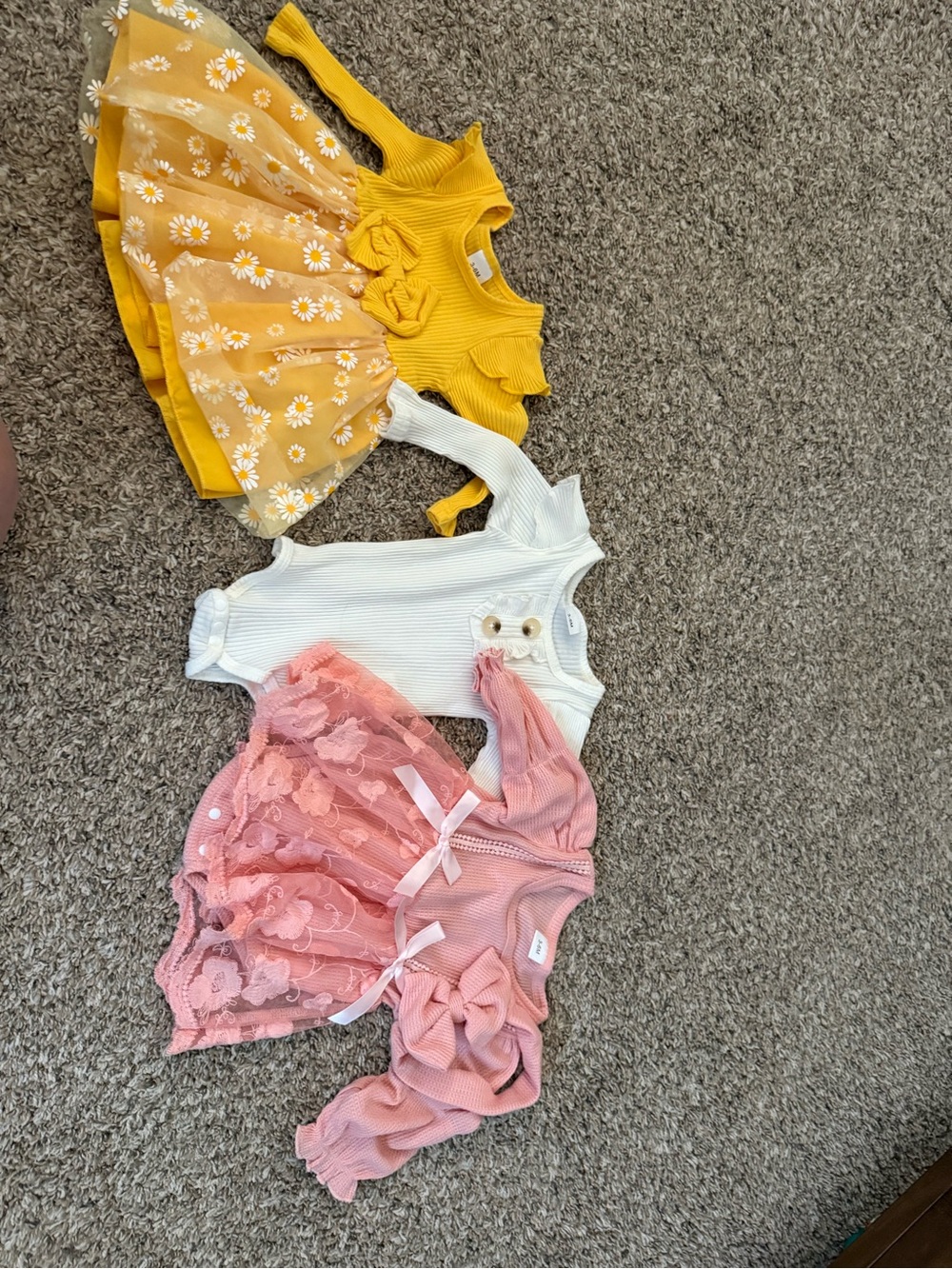 3 outfit baby girl bundle